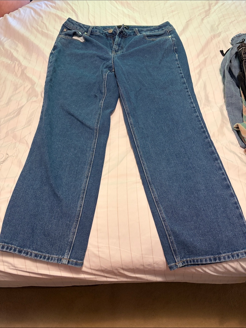 Straight leg denim